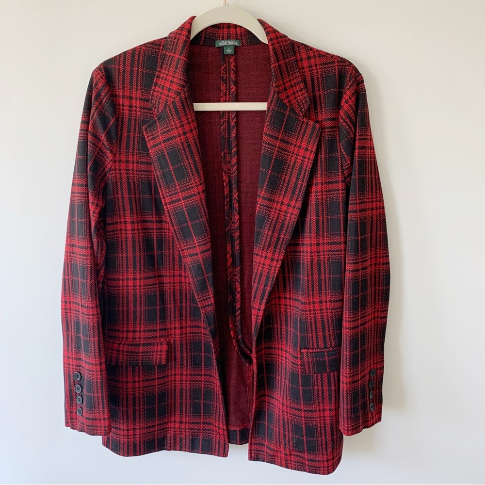 Wild Fable Red Plaid Blazer Jacket